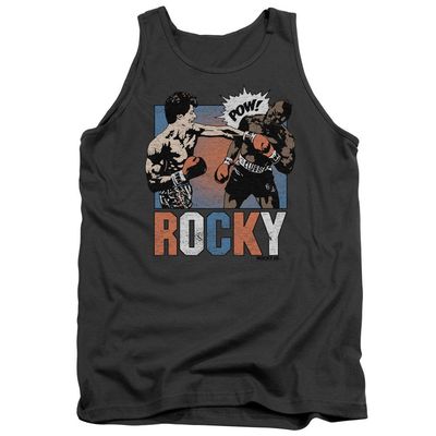 Rocky Rocky Pow Unisex Adult Tank Top for Men and Women, 2X-Large Charcoal