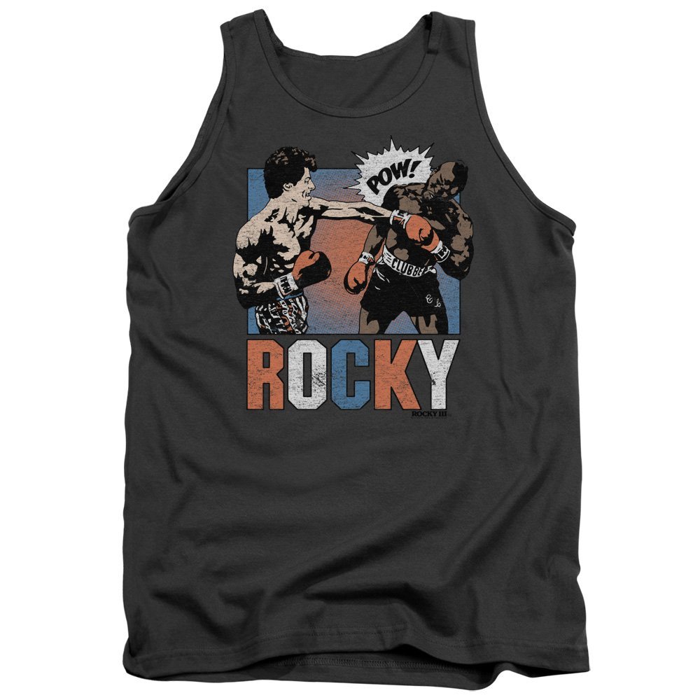 Rocky Rocky Pow Unisex Adult Tank Top for Men and Women, 2X-Large Charcoal