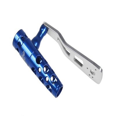 Jigging world Power Handle for Daiwa Saltiga & Saltiga 2-Speed Lever Drag Reels Size 35-50 (Silver Arm w/Silver Aluminum T-Bar)