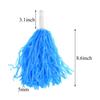 baotongle 12 pcs Cheerleading Pom Poms Hand Flowers Cheerleader Pompoms Sports Dance Cheer Plastic Pom Pom for Sports Team Spirit Cheering Ball Dance Fancy Dress Night Party (Blue, 20Gram) view 2