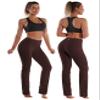 BUBBLELIME 29"/31"/33"/35" 4 Styles Women's Slim Fit Yoga Pants Tummy Control - Slim Fit_Mahoganymaroon M_35" Inseam view 2