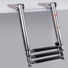 Boat Ladder 3 Step,Stainless Steel Telescoping Heavy Duty Pontoon Swim Boarding Ladder for Outboards,Yacht,Marine Fishing Boat view 1