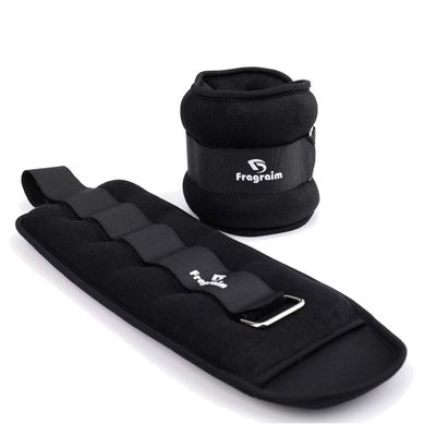 Ankle Weights, 4 Lbs X 2 Wrist Leg Arm Weights for Women and Men, Comfortable and Soft, Pretty Sturdy, Perfect for Dancing, Running, Walking, Fitness, Workout, Physical Therapy - Black