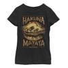 Disney Girl's Savanna Poster T-Shirt, Black, X-Large view 1