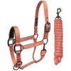 Derby Originals Desert Rose Collection Blackout Reflective Safety Stable Horse Halters with Matching Lead Ropes view 2