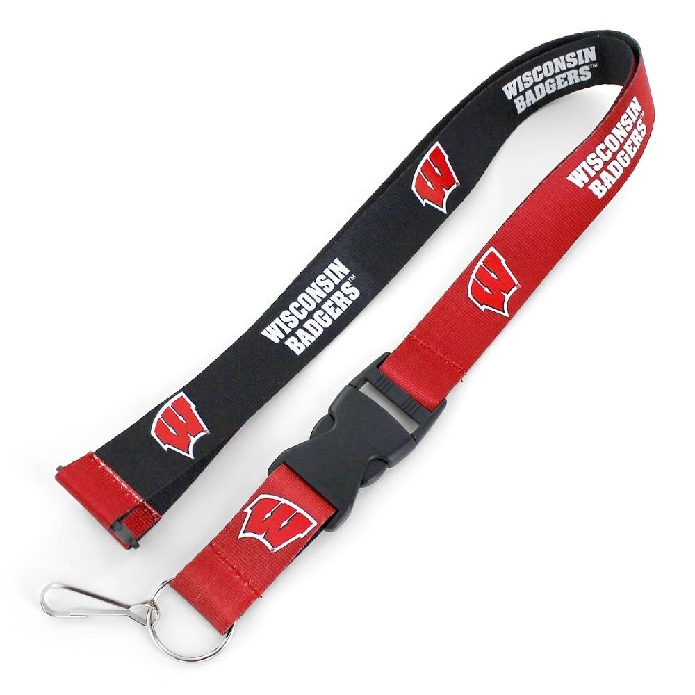 Aminco NCAA Wisconsin Badgers Reversible Lanyard