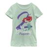 Fifth Sun Disney Princesses Birthday Mermaid Two Girls Short Sleeve Tee Shirt, Mint, Large view 1