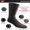 Dickies Men's Dri-Tech Essential Moisture Control Crew Socks Multipack, Charcoal (6 Pairs), X-Large view 3