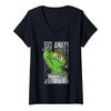 Womens Sesame Street Oscar the Grouch Go Away V-Neck T-Shirt view 1