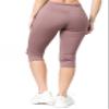 YELETE Side Pocket Performance Capri Leggings Smoky Mauve Color Size M view 3