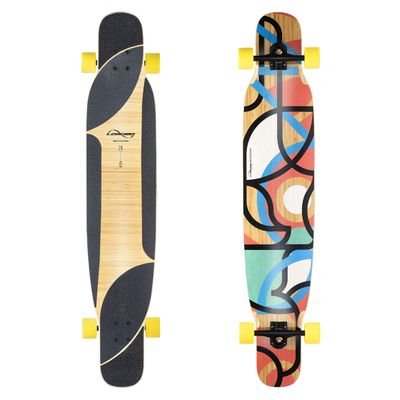 Loaded Boards Bhangra V2 Bamboo Longboard Skateboard Complete (86a Stimulus, Flex <1)
