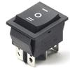 10PCS 31X25MM 6 Pin DPDT ON-Off-ON 3 Position Boat Rocker Switch 15A/250V 20A/125V AC Black view 1