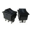 10PCS 31X25MM 6 Pin DPDT ON-Off-ON 3 Position Boat Rocker Switch 15A/250V 20A/125V AC Black view 3