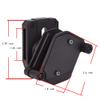 CShopping 3Pack IPSC Shooter's Pistol Magazine Pouch, Mag Holster Holder, Multi-Angle Adjustment Speed, Ambidextrous Magazine Carrier for 1.5'' Belt, Black view 3