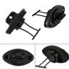 2 Pcs Universal Kayak Drain Plug Kit,Canoe Boat Course Thread Drain Plug Fishing Replacement Accessories with 4 Screws Black view 2