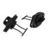 2 Pcs Universal Kayak Drain Plug Kit,Canoe Boat Course Thread Drain Plug Fishing Replacement Accessories with 4 Screws Black view 4