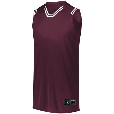 Holloway Men's XXX-Large Sleeveless, Maroon/White