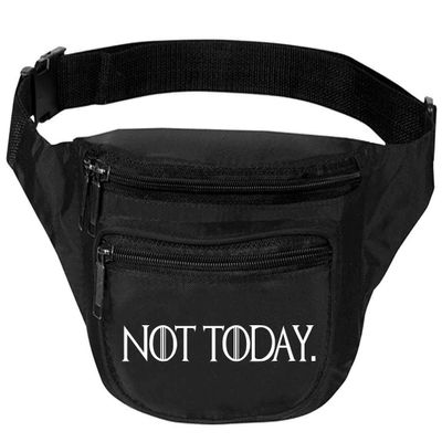 ALLNTRENDS Adult Waist Pack Not Today Cool Travel Pack Popular Fanny Pack (Black)