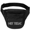 ALLNTRENDS Adult Waist Pack Not Today Cool Travel Pack Popular Fanny Pack (Black) view 1