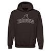 AH03 - Brown University Bears Arch Logo HOODIE - 3X-Large - Dk Chocolate view 1