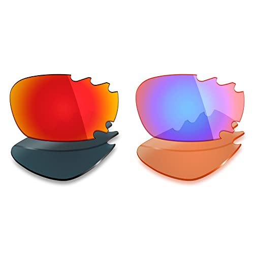 Mryok 2 Pair Polarized Replacement Lenses for Oakley Jawbone Vented Sunglass - Options