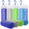 Sukeen 4 Pack Cooling Towels (40"x12"),Ice Towel,Soft Breathable Chilly Towel,Microfiber Towel for Yoga,Sport,Running,Gym,Workout,Camping,Fitness,Workout & More Activities view 1