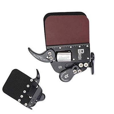 ZSHJGJR Archery Finger Tab Finger Guard Protector Saver LH RH for Recurve Bow Hunting Shooting Practice (Right Hand, S)