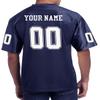 Custom Football Replica Team Jersey (XXX-Large, Navy - 2 Line) view 2