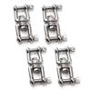Flomore M6 Swivel Double Shackle 304 Stainless Steel Boat Anchor Chain Connectors (Pack of 4) view 1