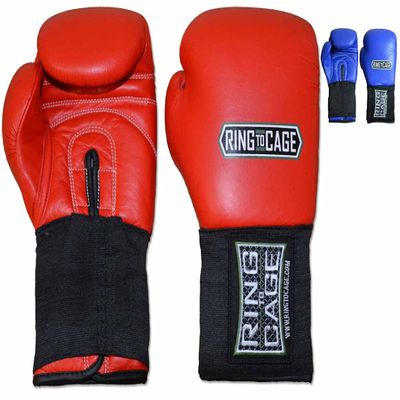 Amateur Competition Boxing Gloves - Blue or Red (Red, 16oz Master)