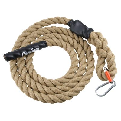 Perantlb Outdoor Climbing Rope for Fitness and Strength Training, Workout Gym Climbing Rope, 1.5'' in Diameter, with Hook, Length 20 Feet