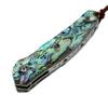 ALBATROSS Folding Pocket Knife - 6.5" Damascus Steel Blade with Abalone Seashell Handle, Handcrafted 71-Layer Modern Knife with Liner Lock System, Luxury Gift Box - HGDK015B view 4