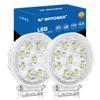 WFPOWER Boat Light 2 Pack, LED Marine Spotlights Waterproof, Deck Dock Flood Light Work Light for Boat Accessories Pontoon Fishing Truck SUV Off-road 12V Round White view 1
