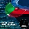 Obcursco Boat Navigation Lights, Red and Green Marine LED Bow Lights, IP67 Waterproof, Rust-Resistant, Ideal for Pontoon, Skiff, Small Boats, and Yacht(Silver) view 3