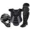 Mizuno Samurai Womens Boxed Catcher's Gear Set, Black-Grey, 14-16" Women's view 1