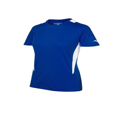 Mizuno Softball Crew Neck Jersey, Royal-White, XXX-Large