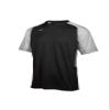 Mizuno Youth Aerolite Crew Baseball Jersey, Black-Grey, Small view 1