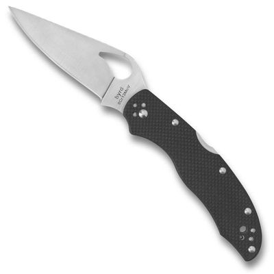 Byrd by Spyderco Harrier 2 Folding Pocket Knife with 3.3" 8Cr13MoV Steel Blade and G-10 Handle - EDC Knife for Men and Women, Perfect for Hunting, Tactical, Camping, Survival - PlainEdge - BY01GP2