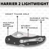 Byrd by Spyderco Harrier 2 Folding Pocket Knife with 3.3" 8Cr13MoV Steel Blade and G-10 Handle - EDC Knife for Men and Women, Perfect for Hunting, Tactical, Camping, Survival - PlainEdge - BY01GP2 view 4