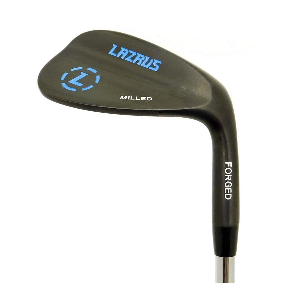 Lazrus Golf | Premium Quality RH 52 Degree Forged Golf Wedges for Exceptional Performance with Micro Milled Face for Enhanced Spin | Golf Clubs for Men (Black Right Handed, RH, Black 52 Degree)