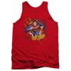 Superman Sorry About The Wall Unisex Adult Tank Top for Men and Women, 2X-Large Red view 1