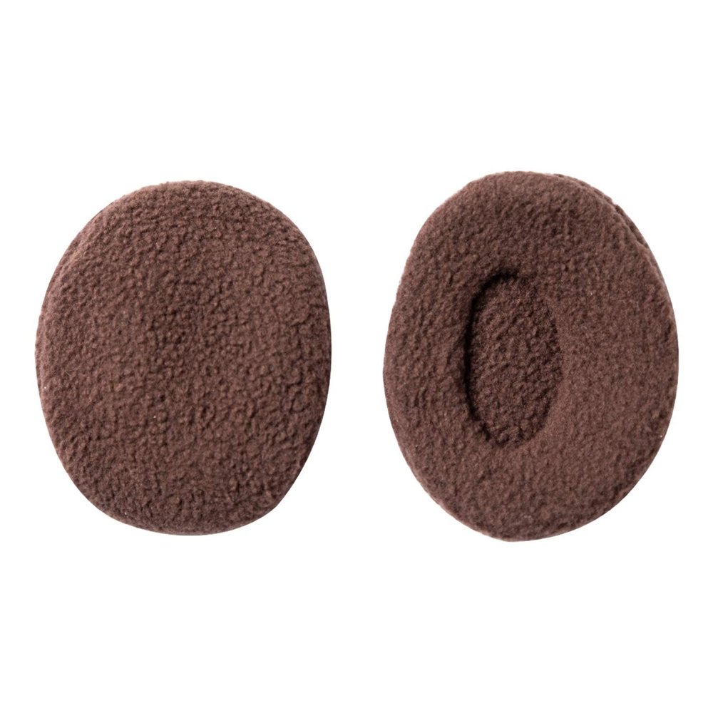 Aurya Bandless Ear Warmers, Soft Fleece Earmuffs for Men, Women and Kids, Compact Thermal Ear Covers for Winter Outdoor Activities, 3 Sizes (Coffee)