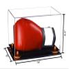 Better Display Cases Clear Acrylic Single or Double Boxing Glove Display Case with Orange Risers (A011-OR) view 2