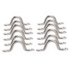 Amarine Made Stainless Steel Bimini Boat Top PAD Eye, Eye Straps, Tie Down, Kayak Deck Loops, Tie Down Anchor Point, footman's Loop for Kayak Canoe Rigging (12-Pack) view 1