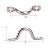 Amarine Made Stainless Steel Bimini Boat Top PAD Eye, Eye Straps, Tie Down, Kayak Deck Loops, Tie Down Anchor Point, footman's Loop for Kayak Canoe Rigging (12-Pack) view 2