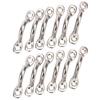 Amarine Made Stainless Steel Bimini Boat Top PAD Eye, Eye Straps, Tie Down, Kayak Deck Loops, Tie Down Anchor Point, footman's Loop for Kayak Canoe Rigging (12-Pack) view 4