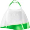 TYR Hydroblade Swim Training Fins, Green, Small view 4