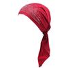 Chemo Caps for Women Beanie Hat Headwrap Turban Hat Headwear for Cancer Patients Burgundy view 1