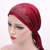 Chemo Caps for Women Beanie Hat Headwrap Turban Hat Headwear for Cancer Patients Burgundy view 3