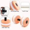 Water Dumbbells Orange, 2 Pcs Pool Weights for Water Aerobic Exercise view 3